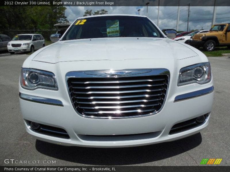Bright White / Black/Light Frost Beige 2012 Chrysler 300 Limited