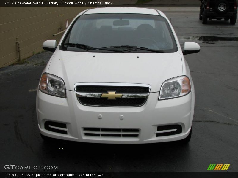Summit White / Charcoal Black 2007 Chevrolet Aveo LS Sedan