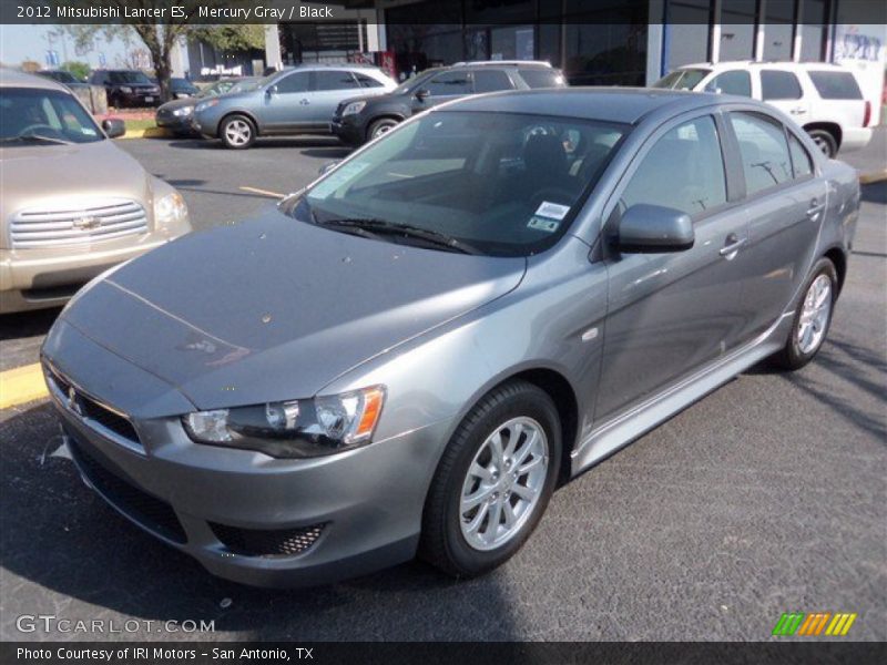 Mercury Gray / Black 2012 Mitsubishi Lancer ES