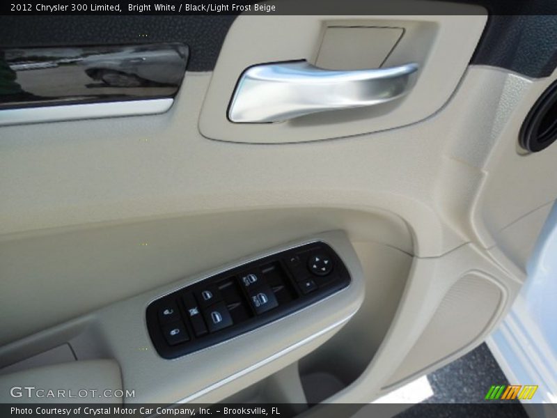 Bright White / Black/Light Frost Beige 2012 Chrysler 300 Limited