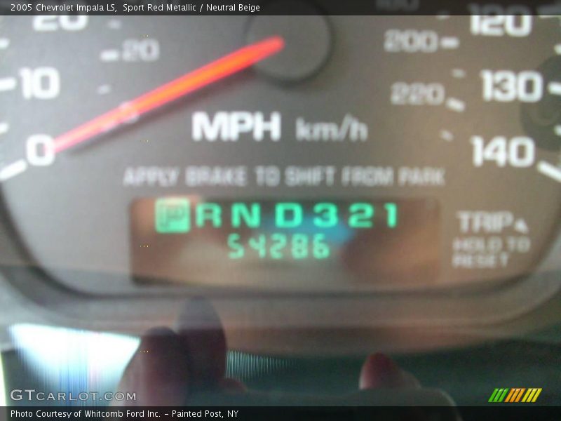 Sport Red Metallic / Neutral Beige 2005 Chevrolet Impala LS