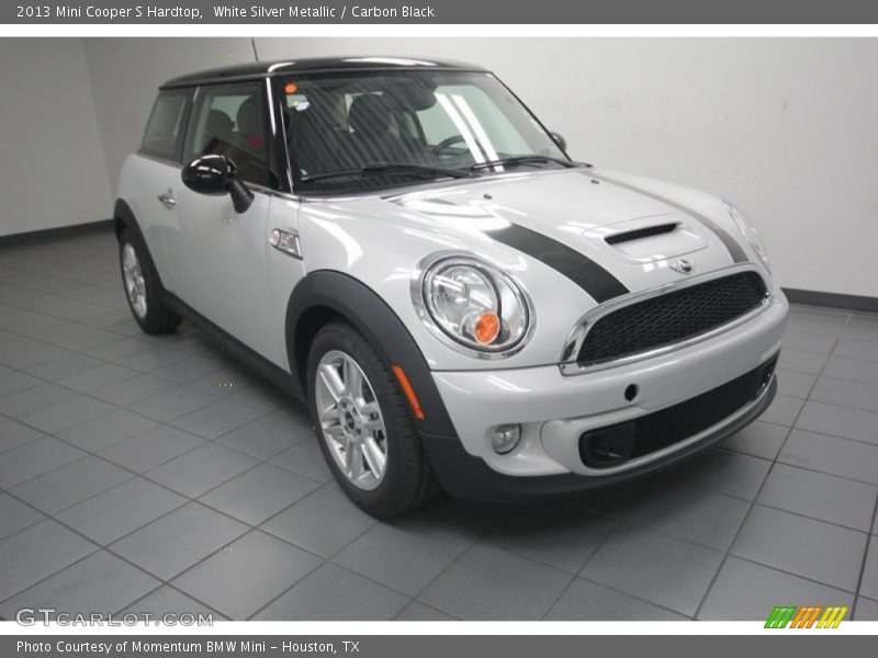 White Silver Metallic / Carbon Black 2013 Mini Cooper S Hardtop