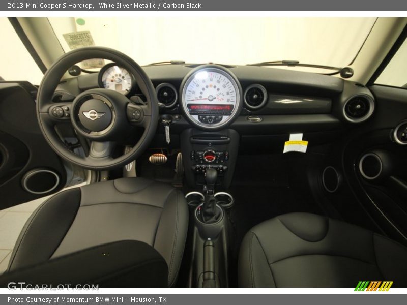 White Silver Metallic / Carbon Black 2013 Mini Cooper S Hardtop