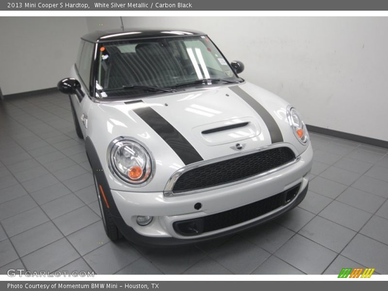 White Silver Metallic / Carbon Black 2013 Mini Cooper S Hardtop