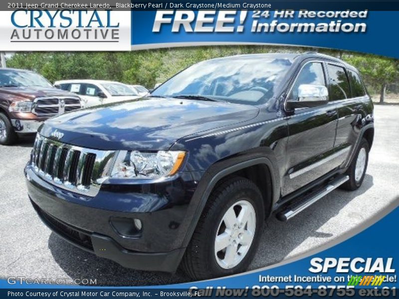 Blackberry Pearl / Dark Graystone/Medium Graystone 2011 Jeep Grand Cherokee Laredo