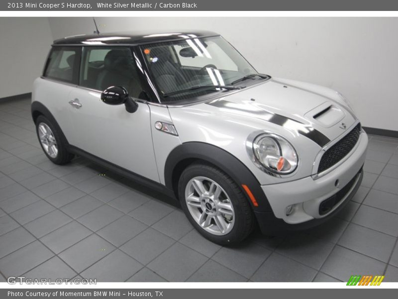 White Silver Metallic / Carbon Black 2013 Mini Cooper S Hardtop