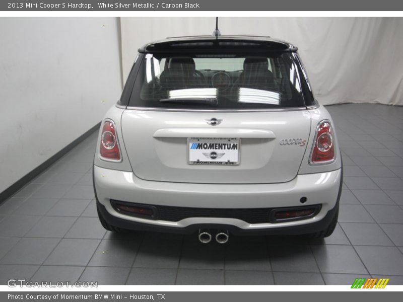 White Silver Metallic / Carbon Black 2013 Mini Cooper S Hardtop