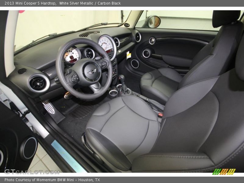 White Silver Metallic / Carbon Black 2013 Mini Cooper S Hardtop