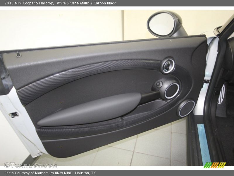 White Silver Metallic / Carbon Black 2013 Mini Cooper S Hardtop