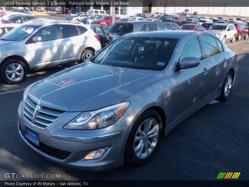 Platinum Silver Metallic / Jet Black 2012 Hyundai Genesis 3.8 Sedan