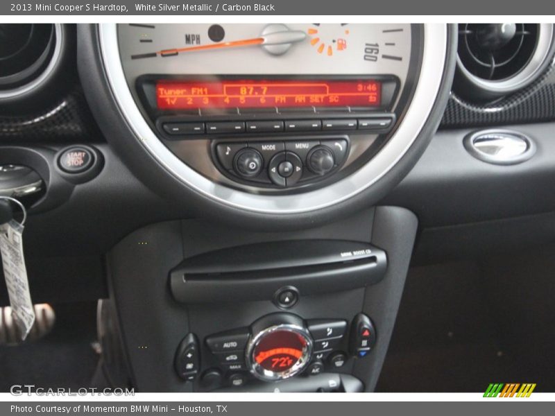 White Silver Metallic / Carbon Black 2013 Mini Cooper S Hardtop