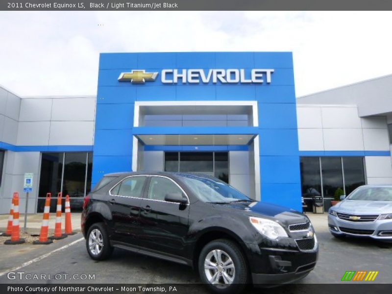 Black / Light Titanium/Jet Black 2011 Chevrolet Equinox LS