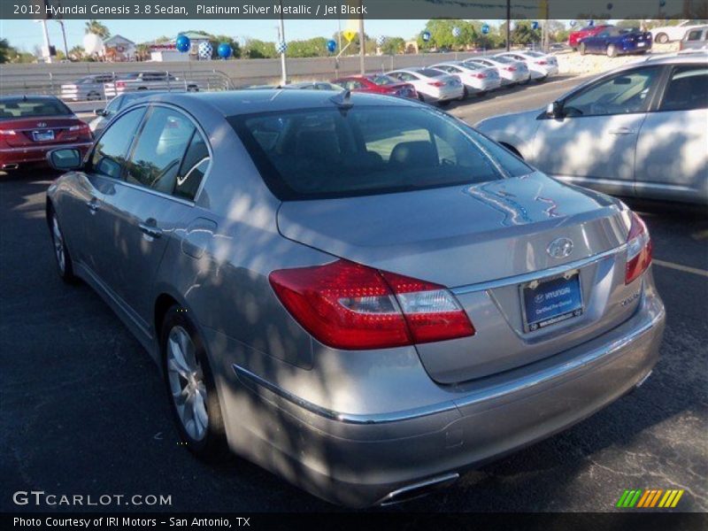 Platinum Silver Metallic / Jet Black 2012 Hyundai Genesis 3.8 Sedan
