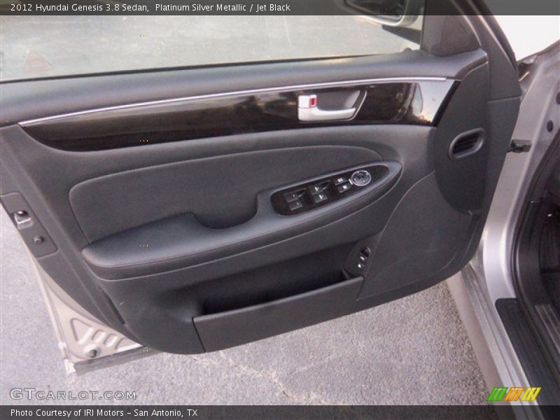 Platinum Silver Metallic / Jet Black 2012 Hyundai Genesis 3.8 Sedan