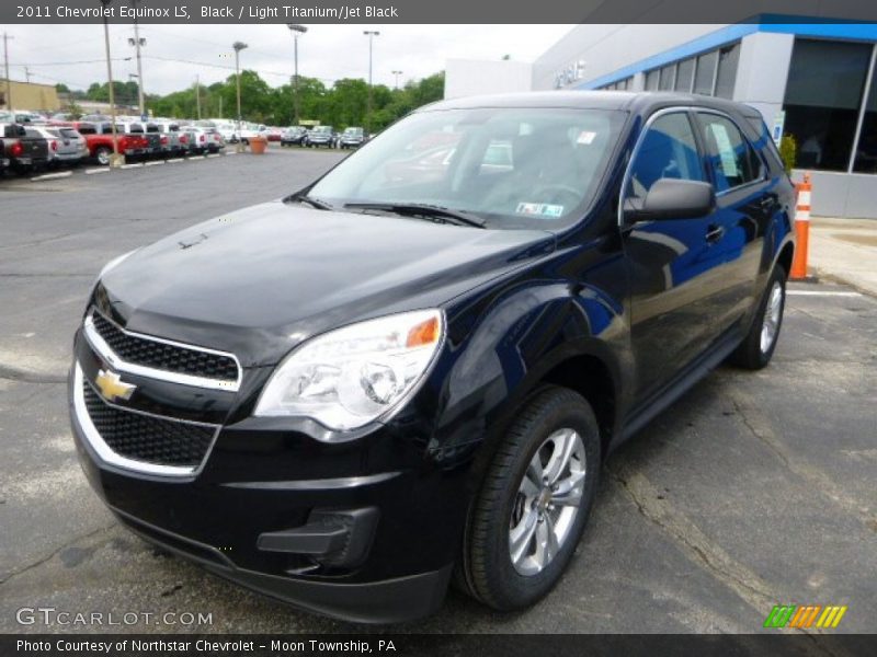 Black / Light Titanium/Jet Black 2011 Chevrolet Equinox LS