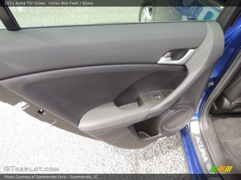 Vortex Blue Pearl / Ebony 2011 Acura TSX Sedan
