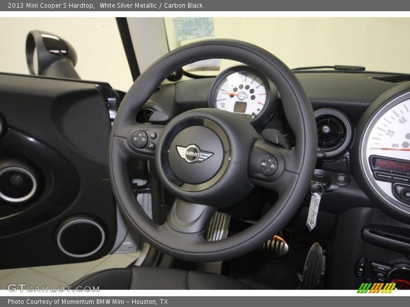 White Silver Metallic / Carbon Black 2013 Mini Cooper S Hardtop