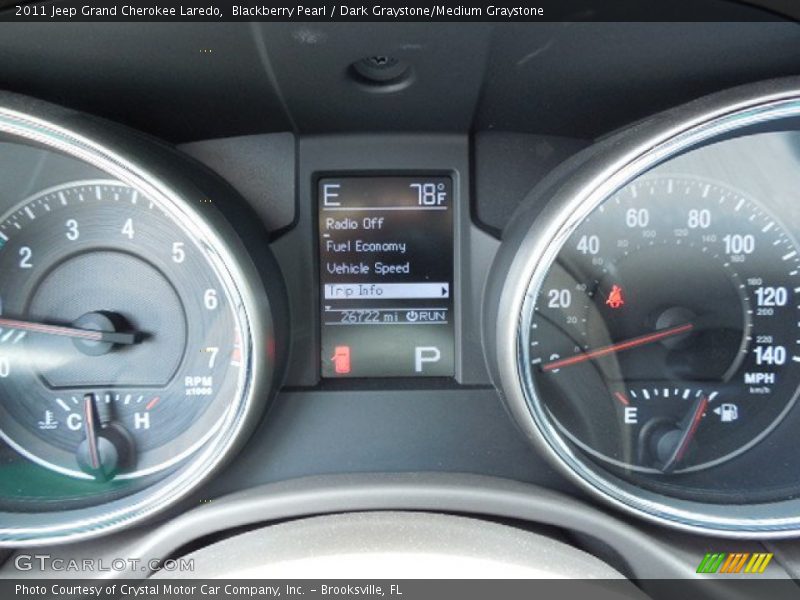 Blackberry Pearl / Dark Graystone/Medium Graystone 2011 Jeep Grand Cherokee Laredo