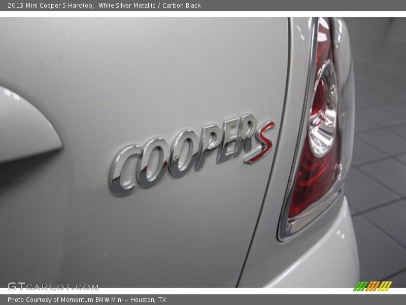 White Silver Metallic / Carbon Black 2013 Mini Cooper S Hardtop