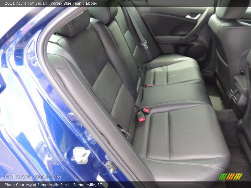Vortex Blue Pearl / Ebony 2011 Acura TSX Sedan