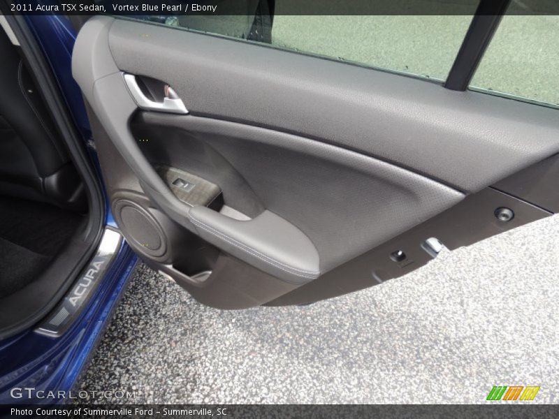 Vortex Blue Pearl / Ebony 2011 Acura TSX Sedan