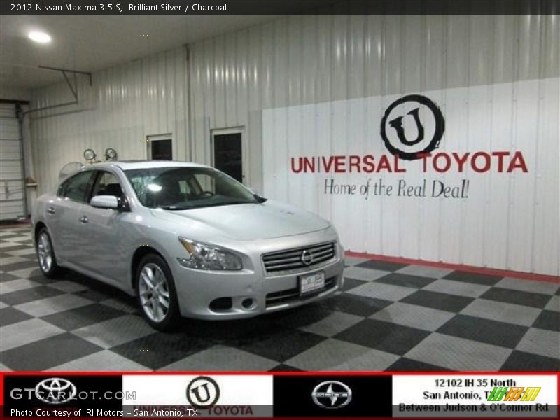 Brilliant Silver / Charcoal 2012 Nissan Maxima 3.5 S