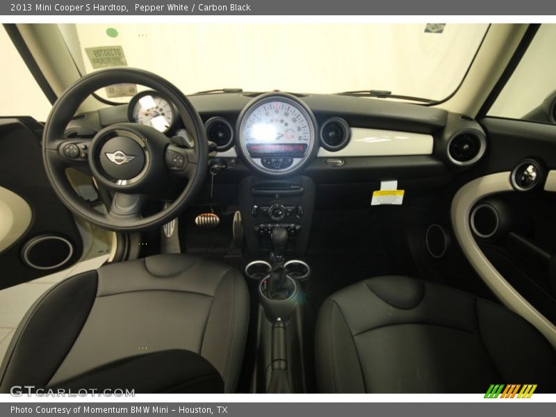 Pepper White / Carbon Black 2013 Mini Cooper S Hardtop