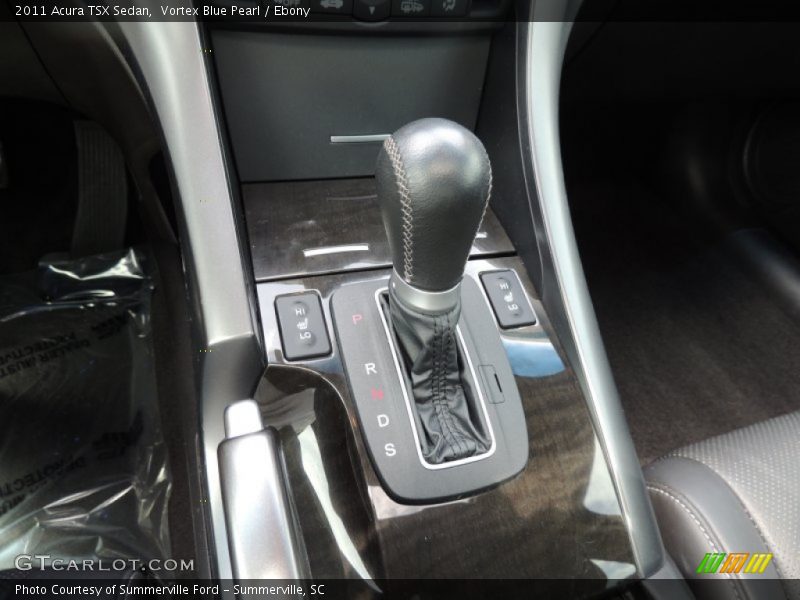 Vortex Blue Pearl / Ebony 2011 Acura TSX Sedan