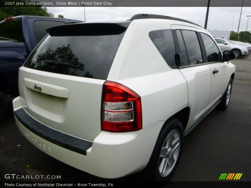 Stone White / Pastel Slate Gray 2007 Jeep Compass Sport