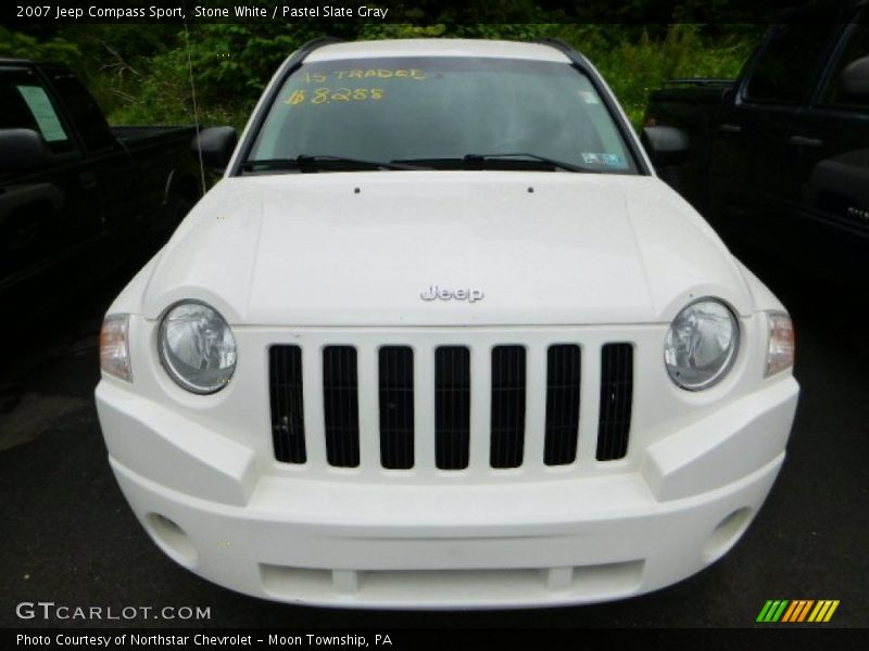 Stone White / Pastel Slate Gray 2007 Jeep Compass Sport