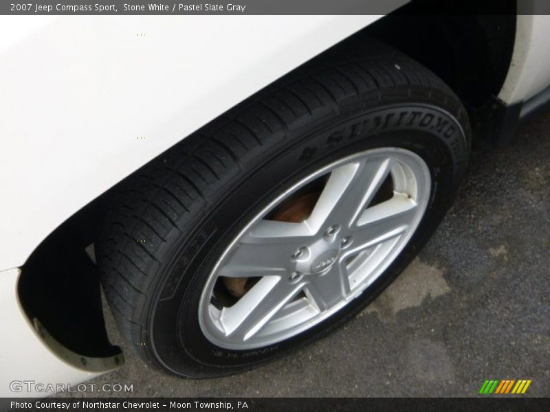 Stone White / Pastel Slate Gray 2007 Jeep Compass Sport