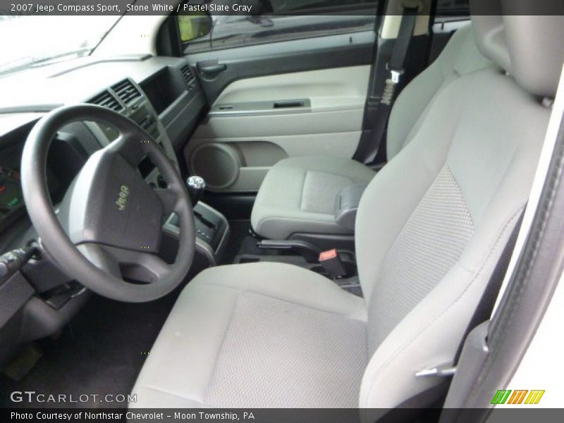 Stone White / Pastel Slate Gray 2007 Jeep Compass Sport
