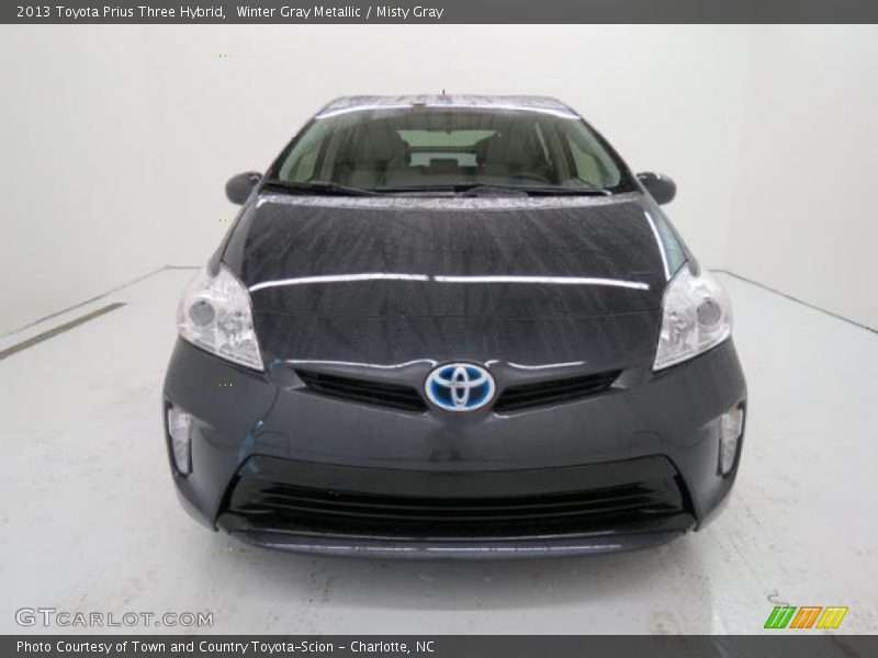 Winter Gray Metallic / Misty Gray 2013 Toyota Prius Three Hybrid