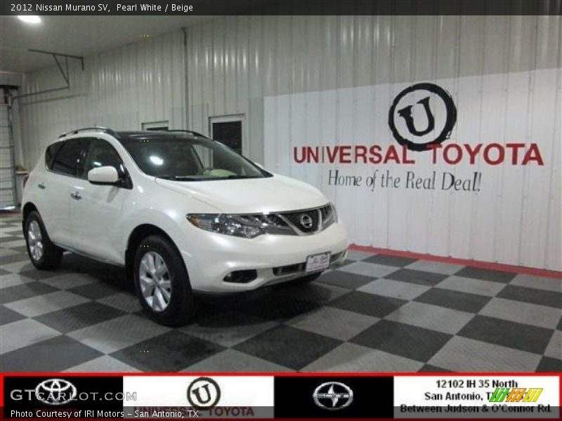 Pearl White / Beige 2012 Nissan Murano SV