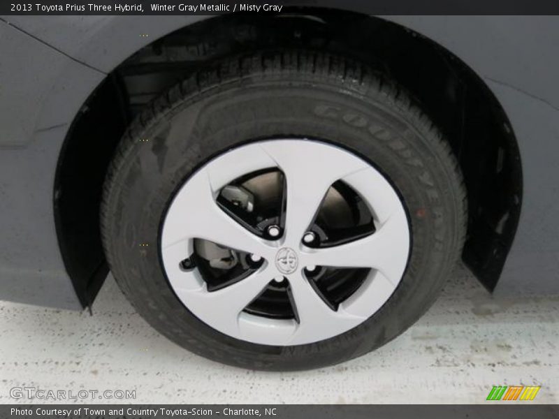 Winter Gray Metallic / Misty Gray 2013 Toyota Prius Three Hybrid