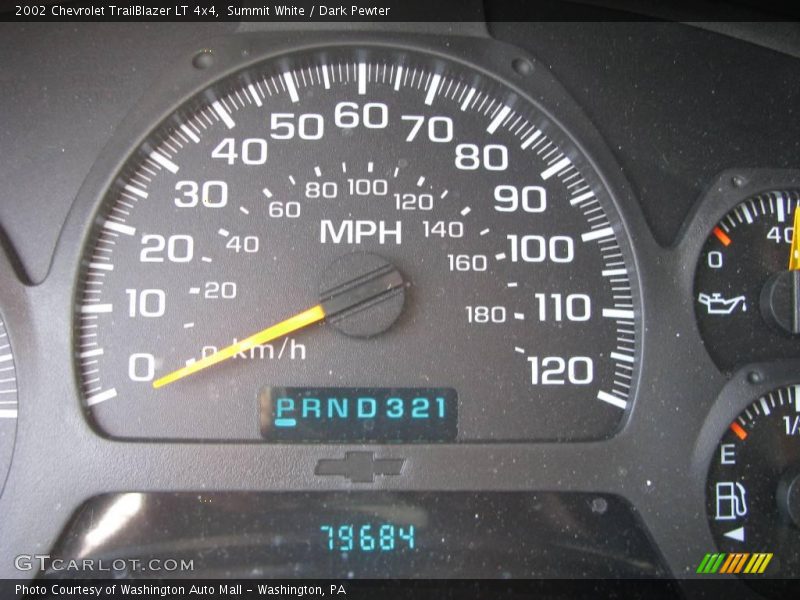 Summit White / Dark Pewter 2002 Chevrolet TrailBlazer LT 4x4