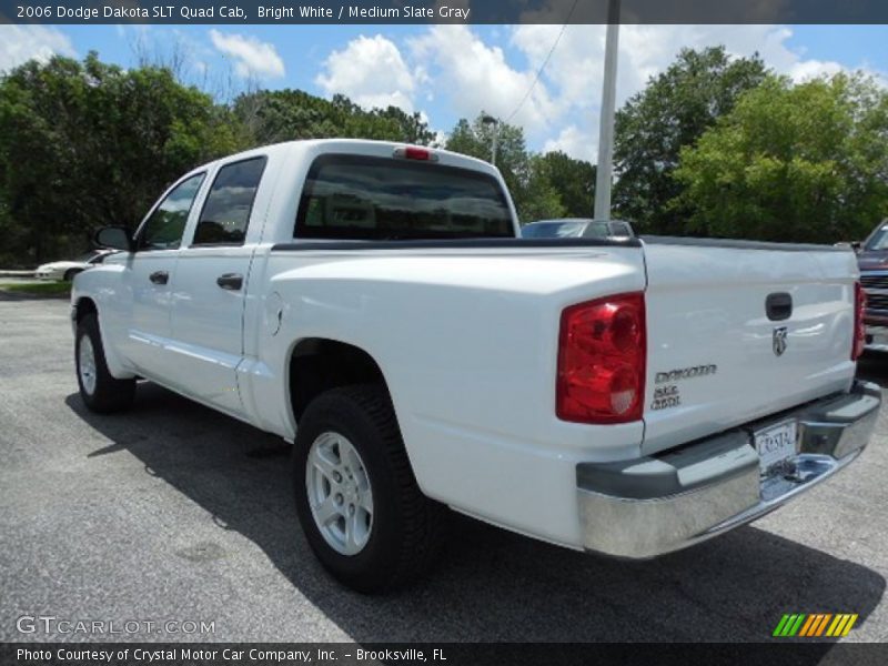 Bright White / Medium Slate Gray 2006 Dodge Dakota SLT Quad Cab