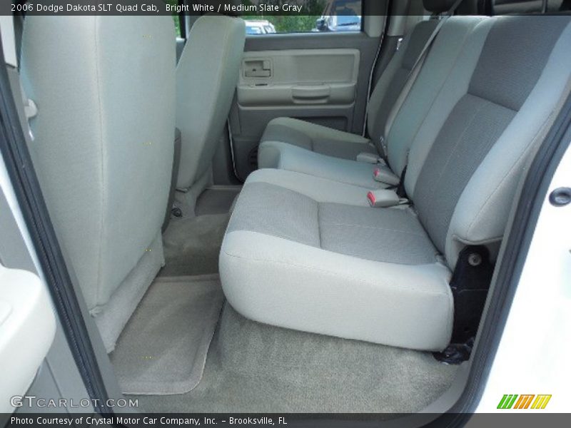 Bright White / Medium Slate Gray 2006 Dodge Dakota SLT Quad Cab