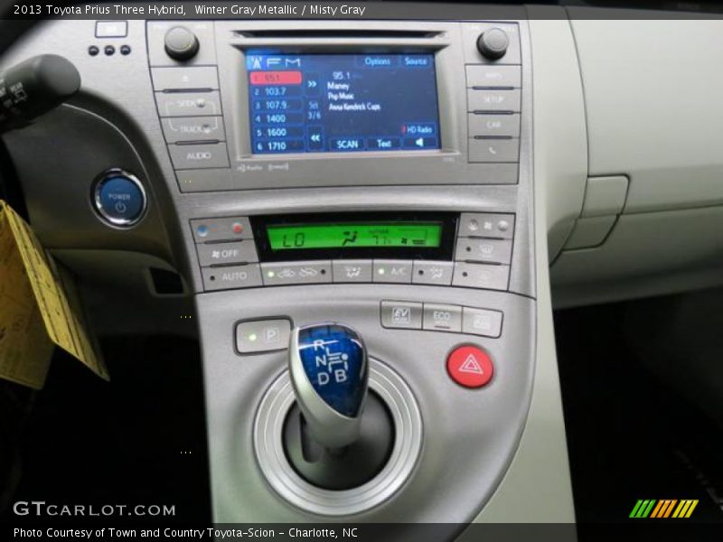 Winter Gray Metallic / Misty Gray 2013 Toyota Prius Three Hybrid