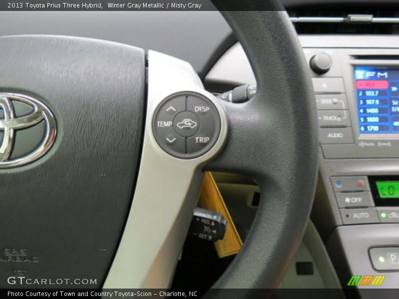 Winter Gray Metallic / Misty Gray 2013 Toyota Prius Three Hybrid