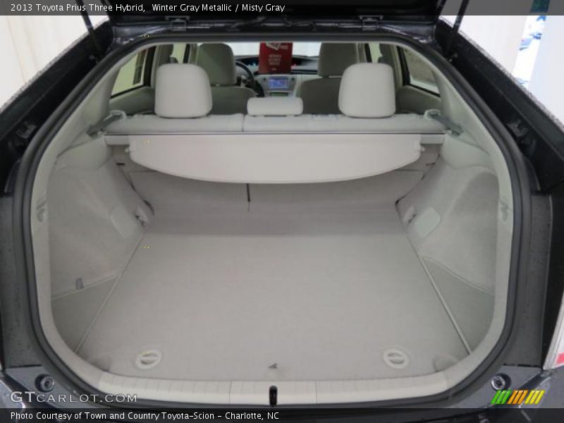 Winter Gray Metallic / Misty Gray 2013 Toyota Prius Three Hybrid