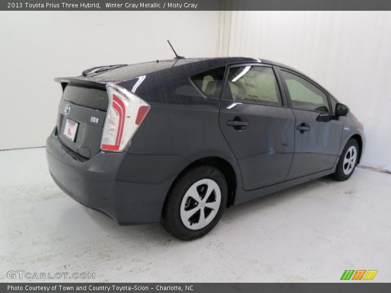 Winter Gray Metallic / Misty Gray 2013 Toyota Prius Three Hybrid