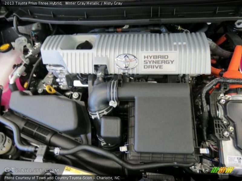 Winter Gray Metallic / Misty Gray 2013 Toyota Prius Three Hybrid