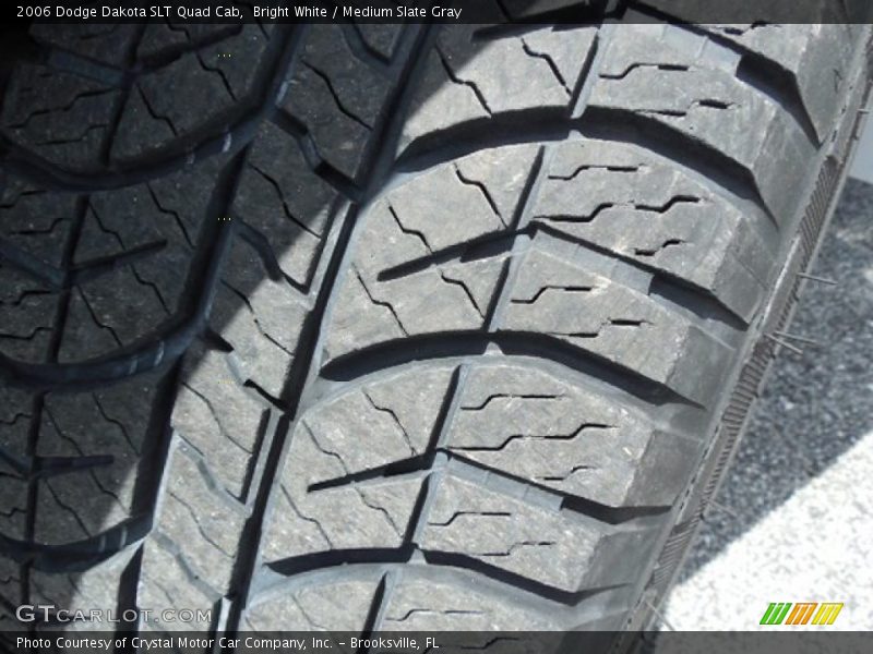 Bright White / Medium Slate Gray 2006 Dodge Dakota SLT Quad Cab