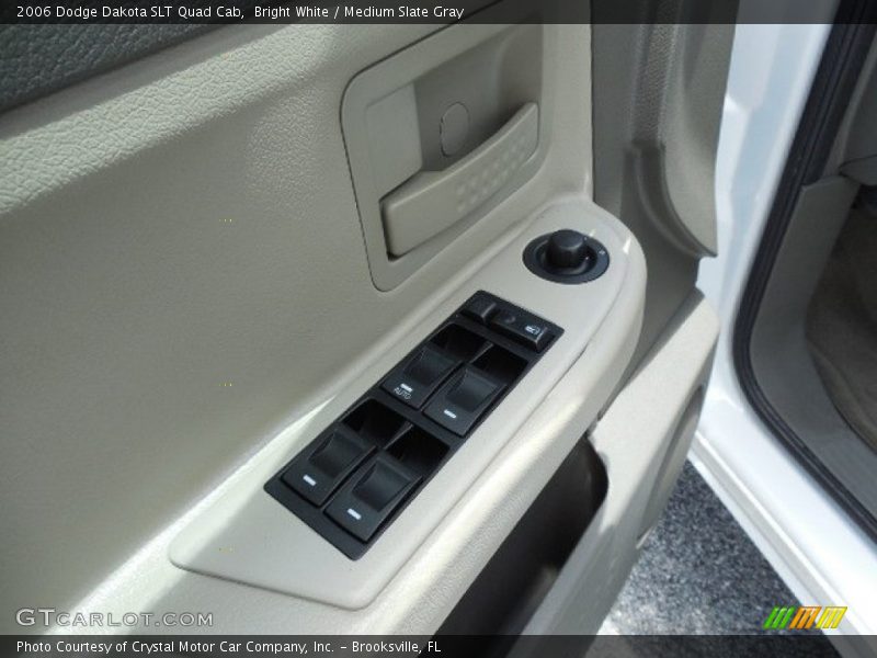 Bright White / Medium Slate Gray 2006 Dodge Dakota SLT Quad Cab