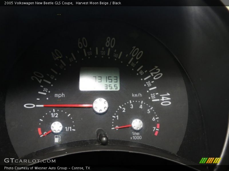 Harvest Moon Beige / Black 2005 Volkswagen New Beetle GLS Coupe