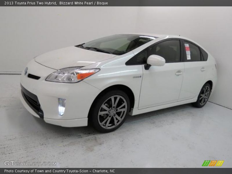 Blizzard White Pearl / Bisque 2013 Toyota Prius Two Hybrid