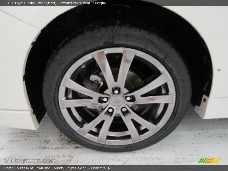 Blizzard White Pearl / Bisque 2013 Toyota Prius Two Hybrid