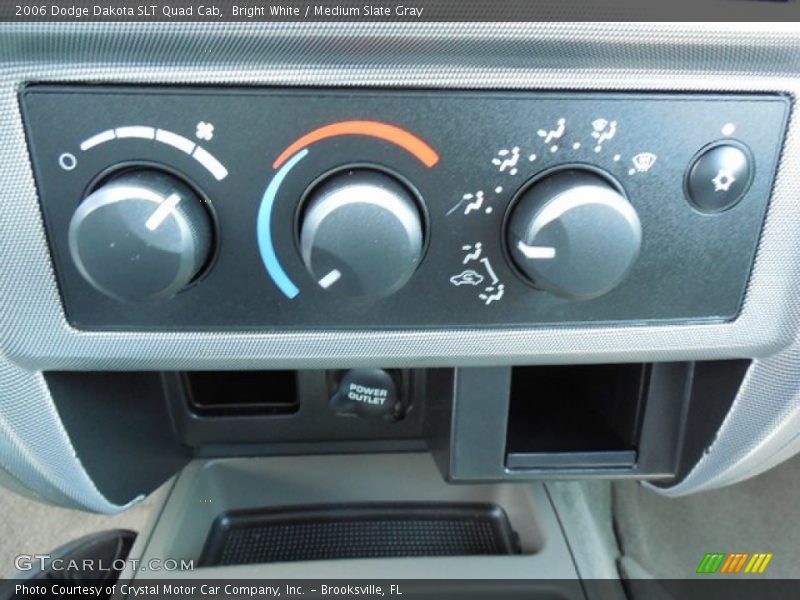 Bright White / Medium Slate Gray 2006 Dodge Dakota SLT Quad Cab