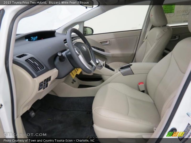 Blizzard White Pearl / Bisque 2013 Toyota Prius Two Hybrid